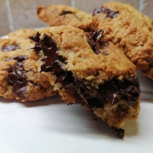 Triple Chocolate Oat Cookies